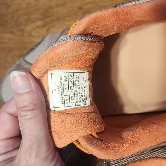 ANODYNE BROWN AND ORANGE HIKING SHOES SZ 10.5 - Picture 11 of 16